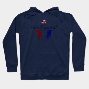 EMBLEM n FLAGS Front Hoodie